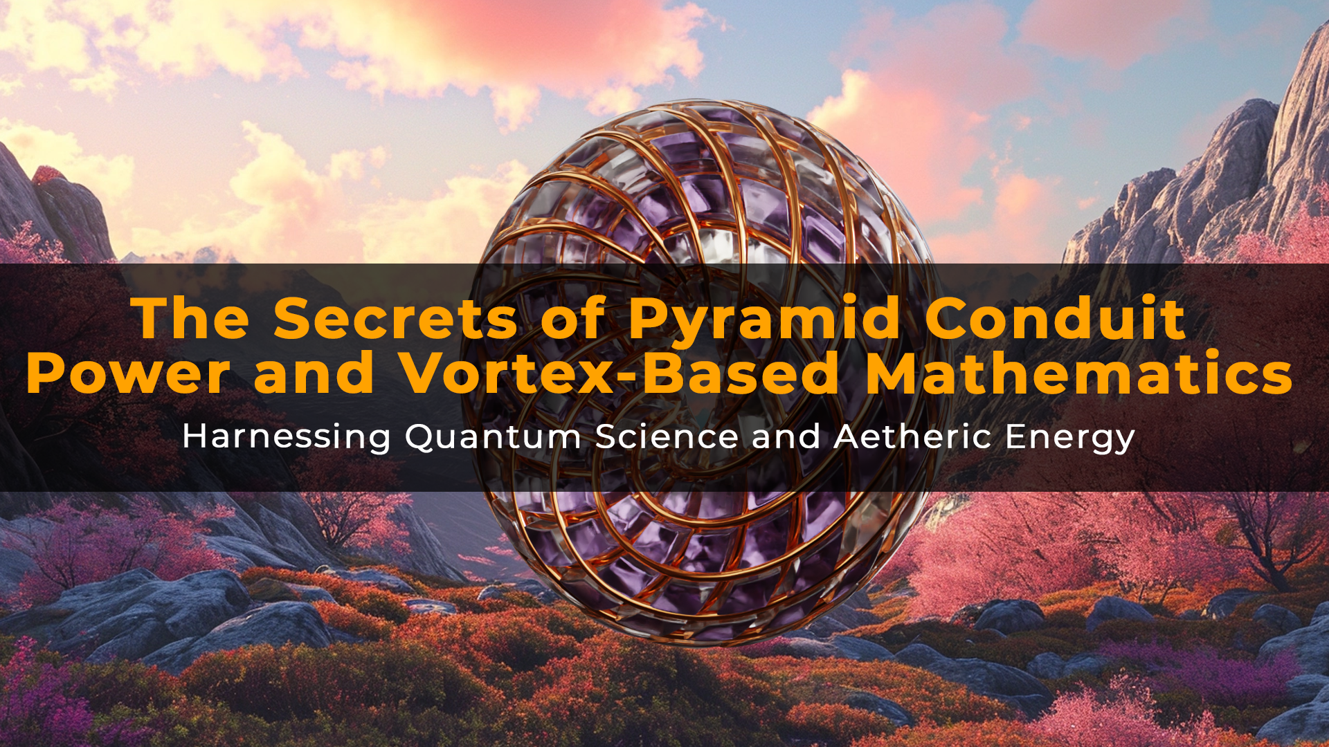 The Secrets of Pyramid Conduit Power and Vortex-Based Mathematics: A Gateway to Quantum Healing and Mechanics