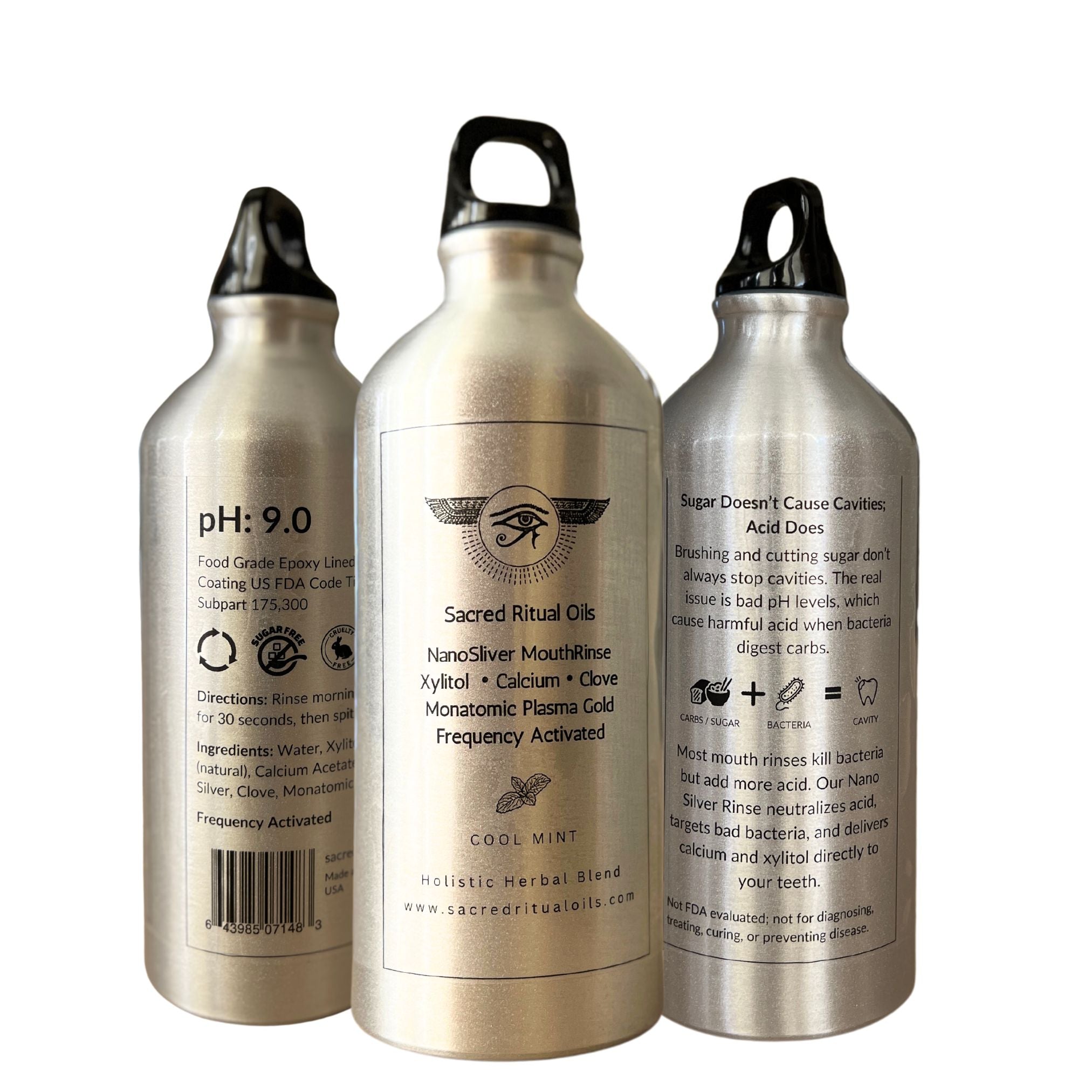 Nano Silver MouthRinse with Monatomic Plasma Gold - iPyramids