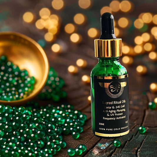 Green Caviar & 24K Gold Anti-Aging, Plumping, & UV Protect Elixir - iPyramids