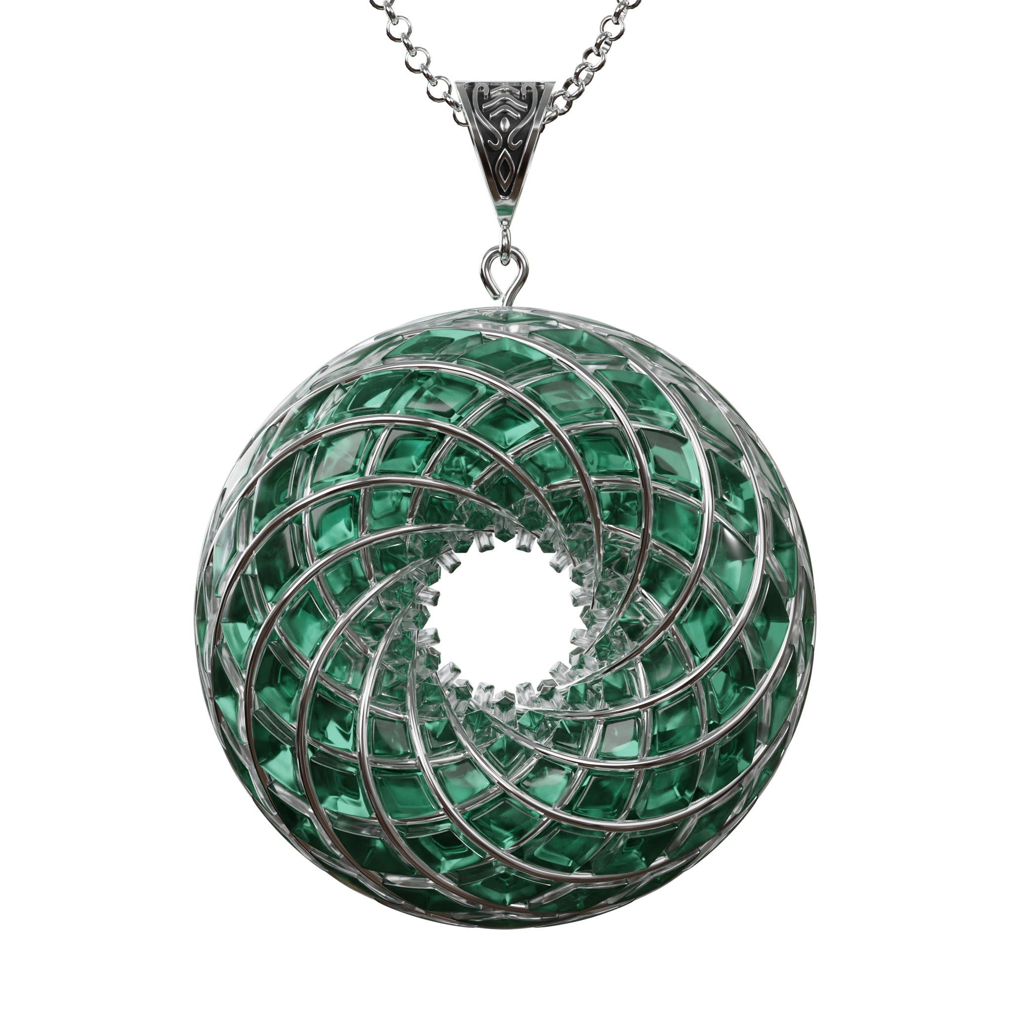 Heart Stone iTorus iZ Crystal Toroidal Pendant