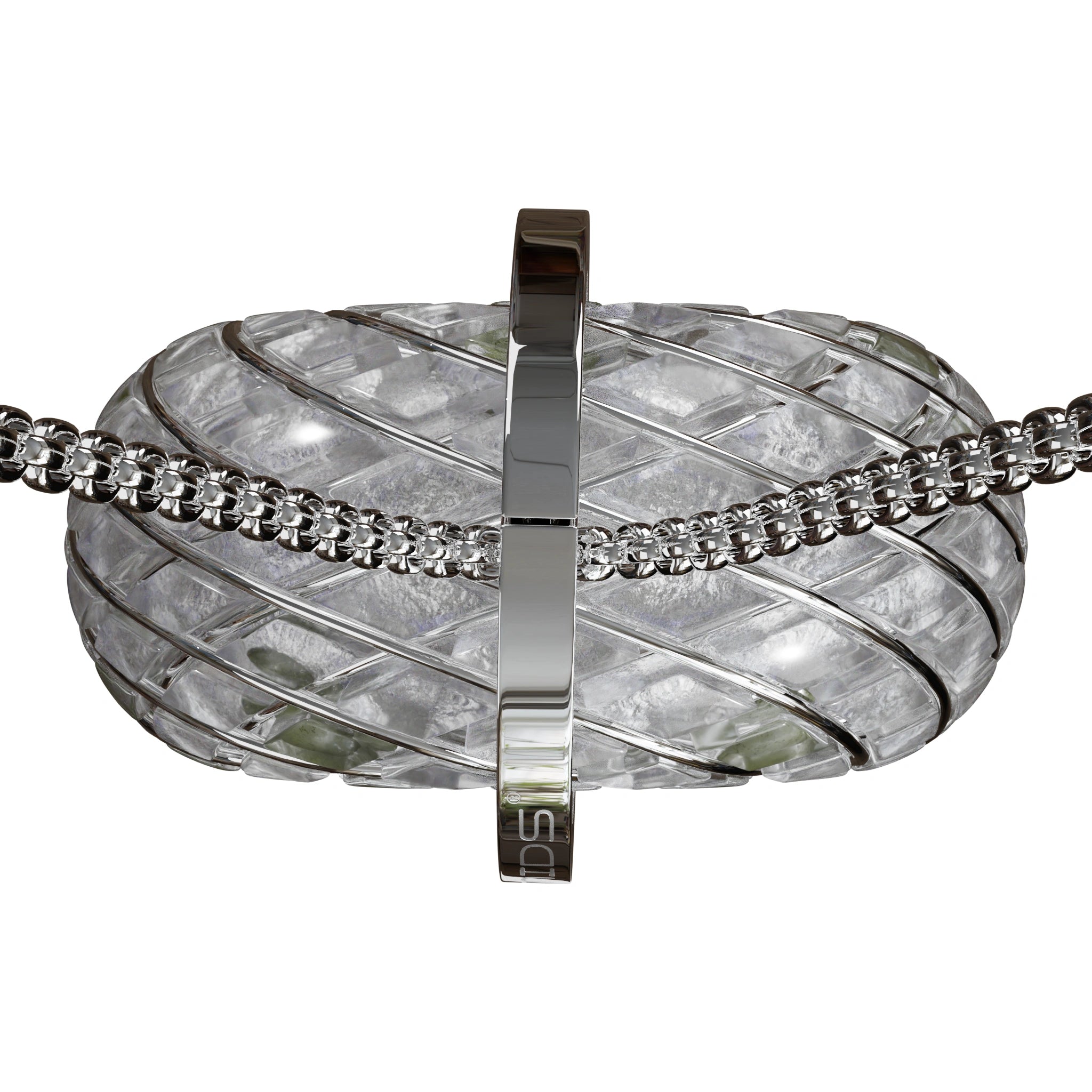 Moldavite & Angel Aura - iTorus iZ Crystal Toroidal Pendant