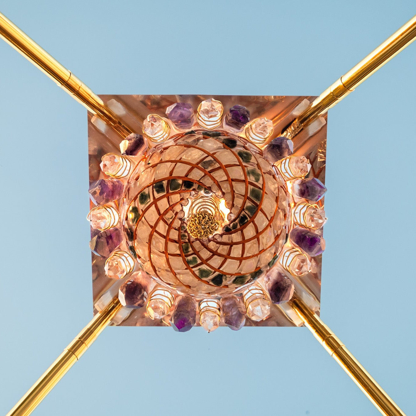 Moldavite and Angel Aura – iPyramids i9 Giza Quantum Vortex & Shield
