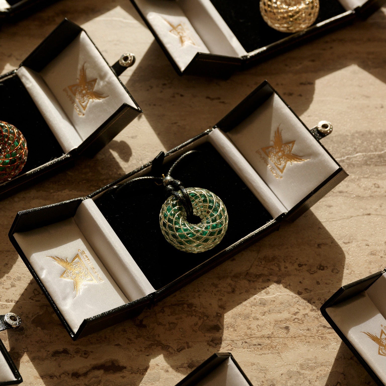 Heart Stone iTorus iZ Crystal Toroidal Pendant