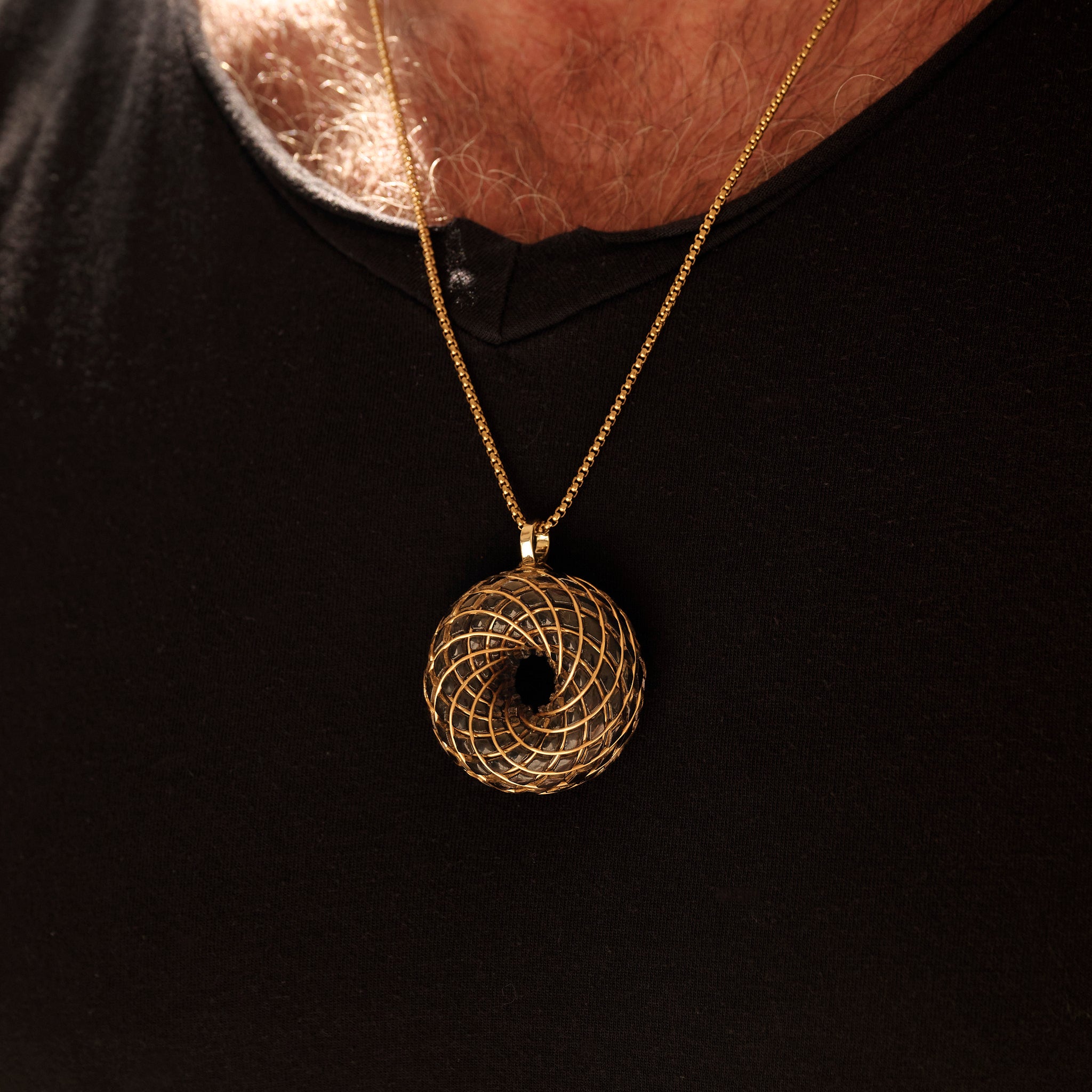 C60 Shungite - iTorus iZ Crystal Toroidal Pendant