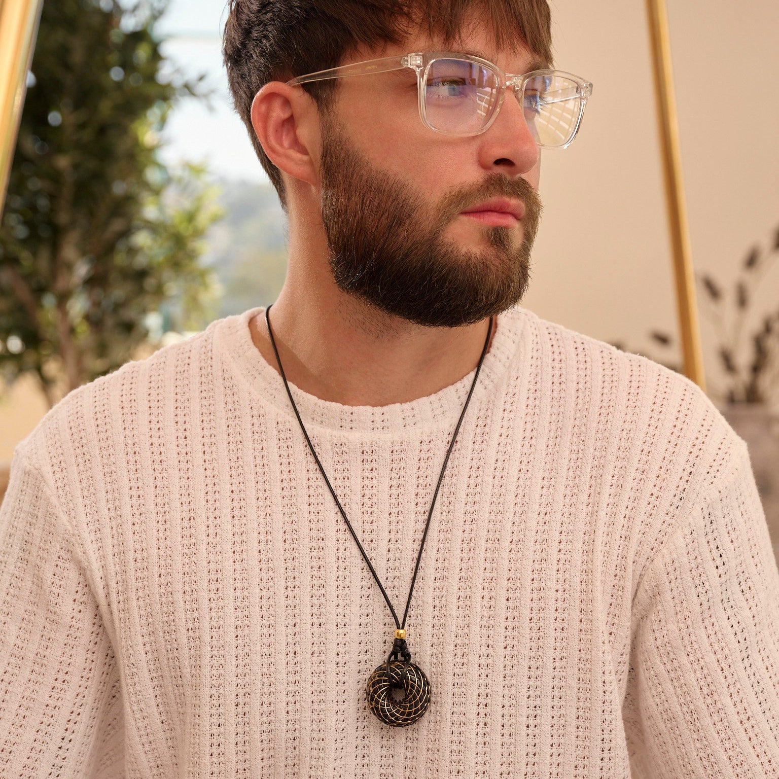 C60 Shungite - iTorus iZ Crystal Toroidal Pendant