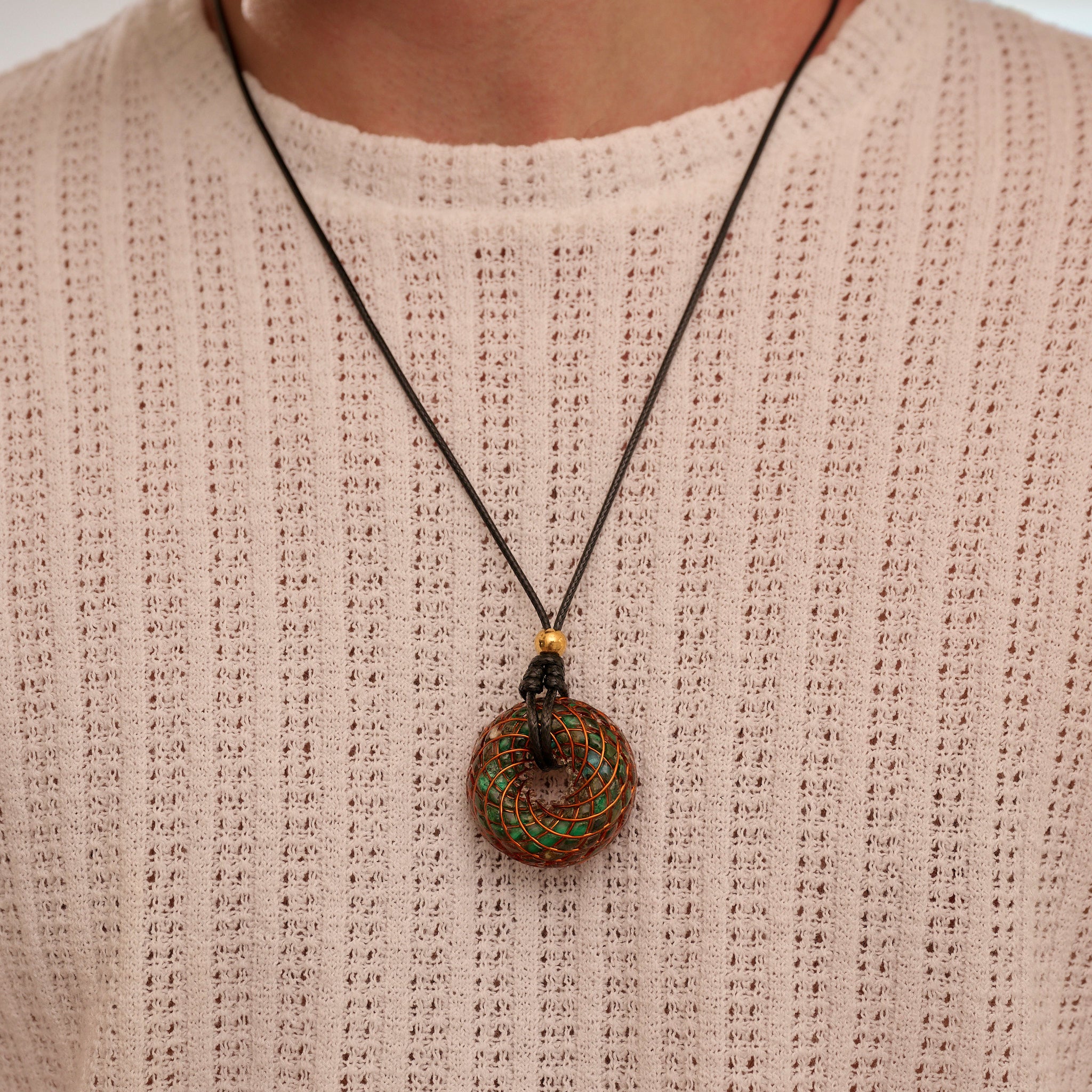 Heart Stone iTorus iZ Crystal Toroidal Pendant