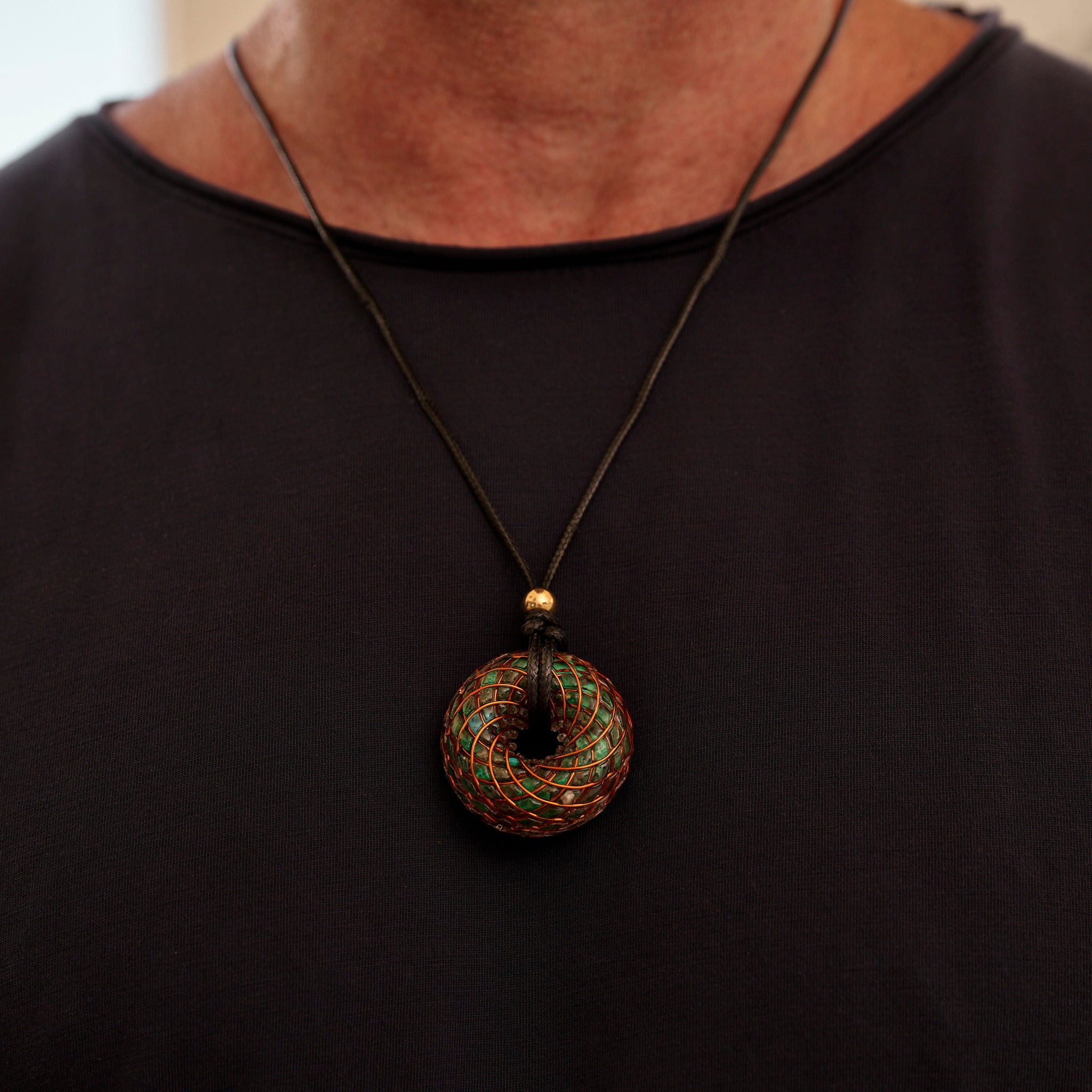 Heart Stone iTorus iZ Crystal Toroidal Pendant