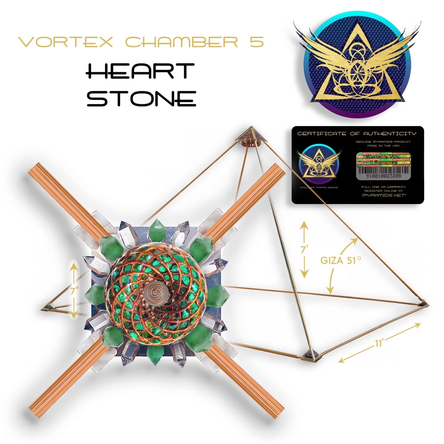 iPyramid i5 Nubian: Mastering Vibrational Excellence with the Tachyon Vortex Field + FREE iTorus 5