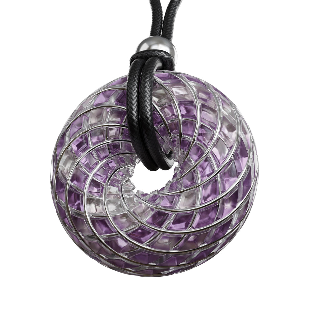 Violet Flame iTorus iZ Crystal Toroidal Pendant