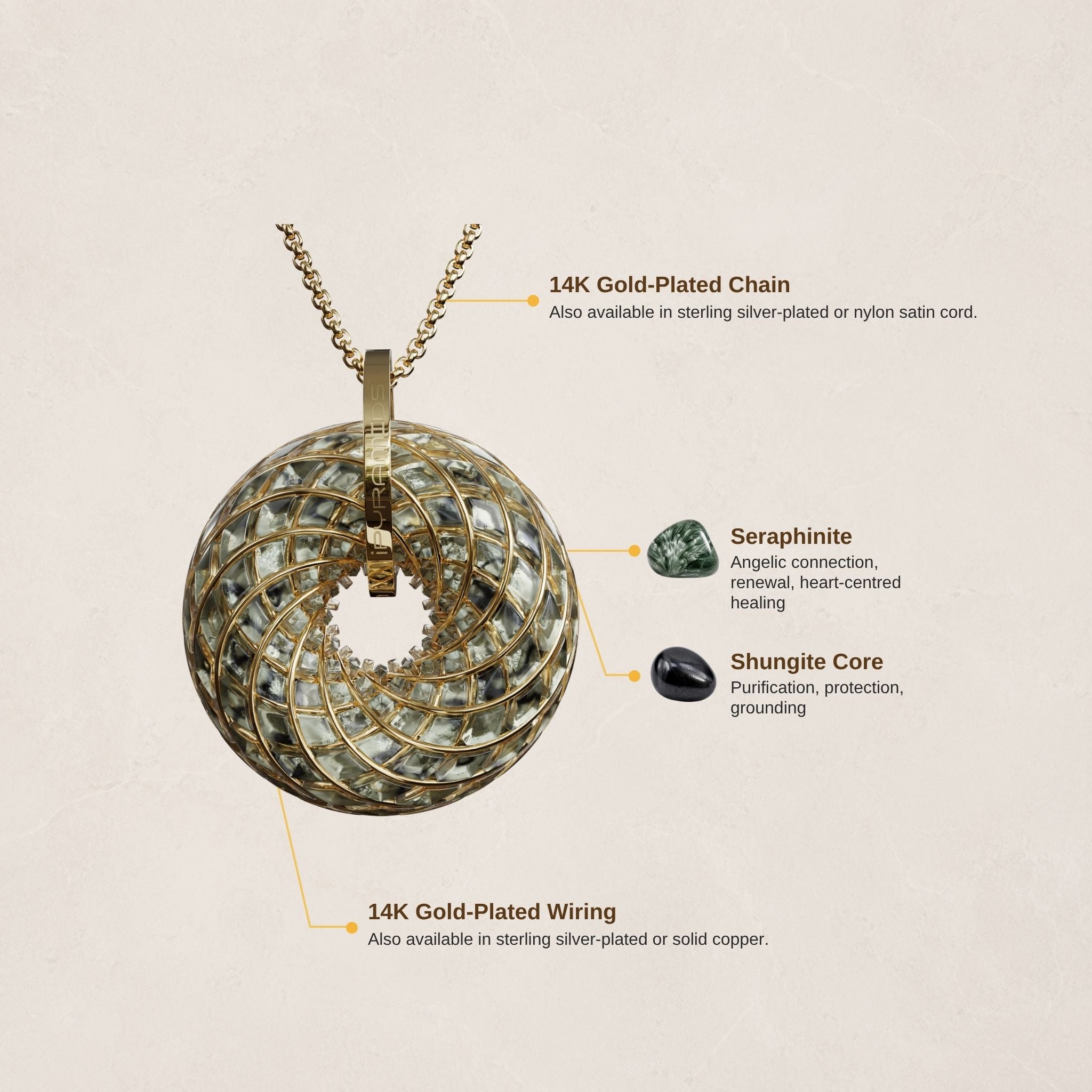 Seraphim iTorus iZ Crystal Toroidal Pendant
