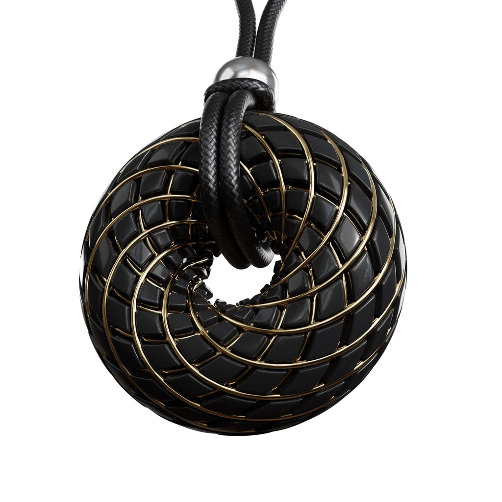 C60 Shungite - iTorus iZ Crystal Toroidal Pendant