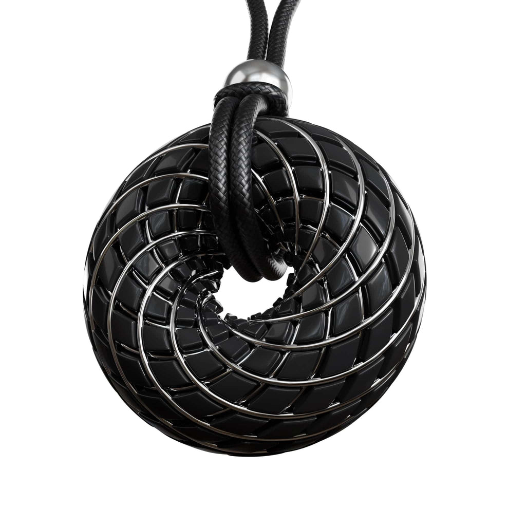 C60 Shungite - iTorus iZ Crystal Toroidal Pendant