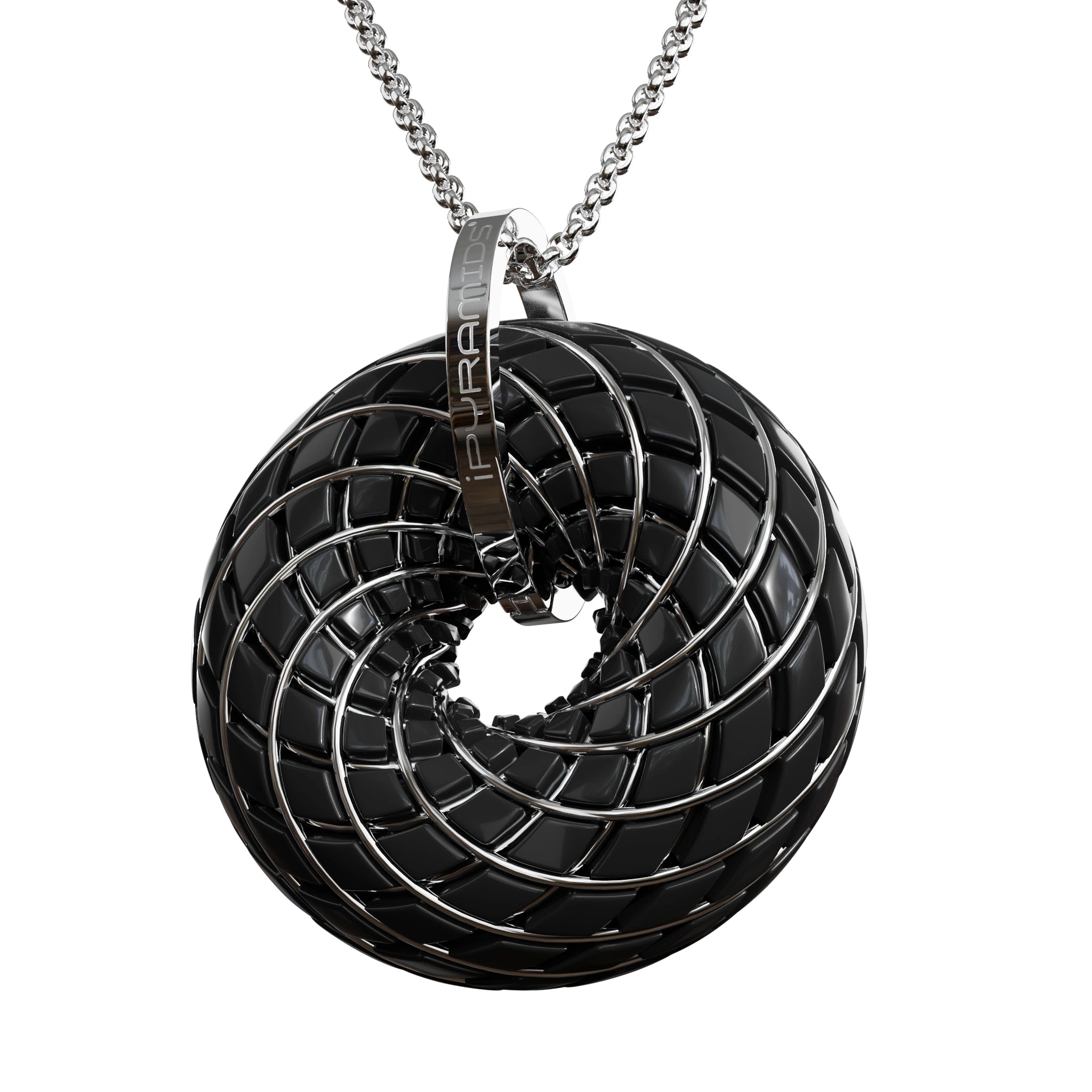 C60 Shungite - iTorus iZ Crystal Toroidal Pendant