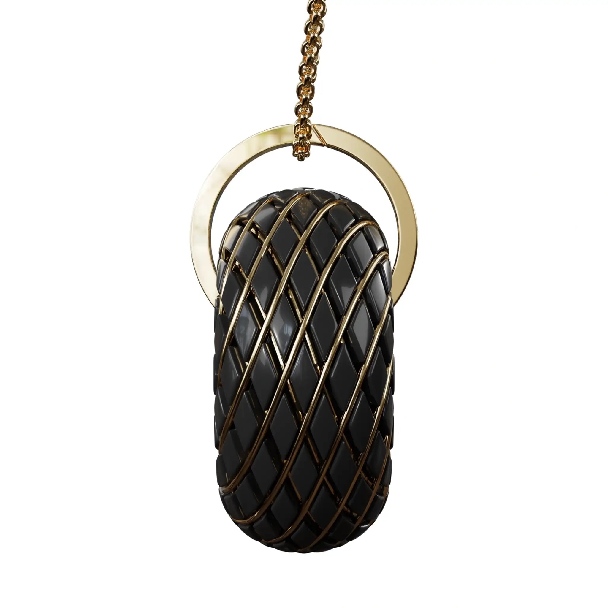 C60 Shungite - iTorus iZ Crystal Toroidal Pendant