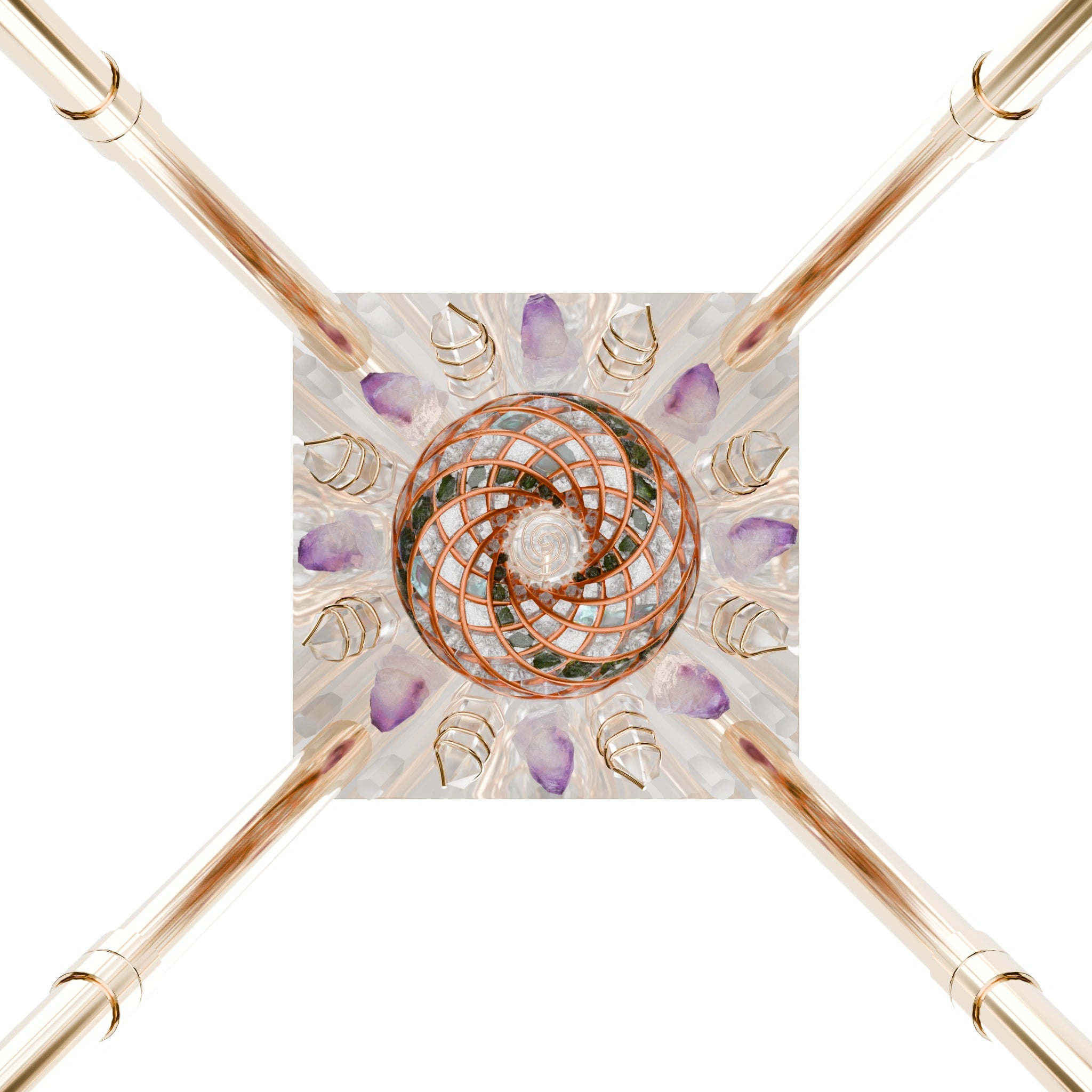 Moldavite and Angel Aura – iPyramids i5 Nubian Quantum Vortex & Shield