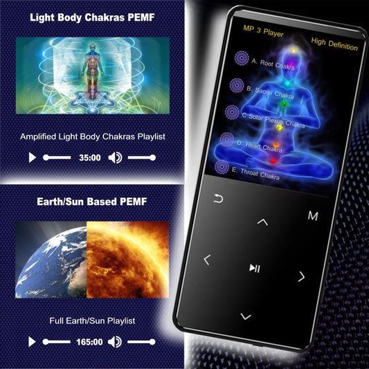 Reproductor de MP3 de ultra alta definición con 14 frecuencias terapéuticas
